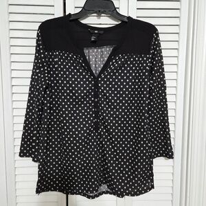 H&M Women's M Polka Dot Blouse